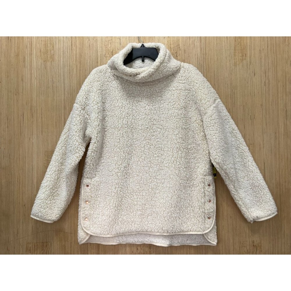 Xersion - Women's Super Soft Fleece Mock Neck Pullover Sweater - White - Medium